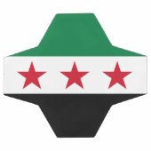 Syrische Flagge Fußball (Flach)