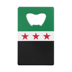 Syrische Flagge Geldbeutel Flaschenöffner