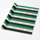 Syrische Flagge Geschenkpapier (Ungerollt)