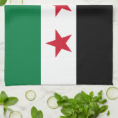 Syrische Flagge Geschirrtuch (Gefaltet)