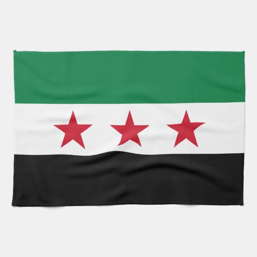 Syrische Flagge Geschirrtuch (Horizontal)