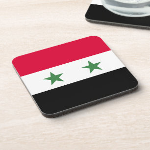 Syrische Flagge Getränkeuntersetzer