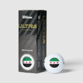Syrische Flagge Golfball (Verpackungen)