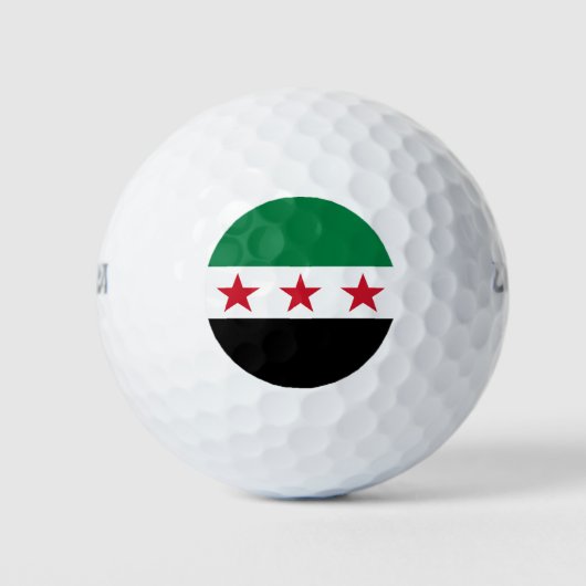Syrische Flagge Golfball (Vorderseite)