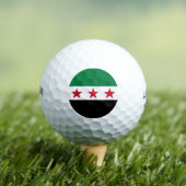 Syrische Flagge Golfball (Insitu T-Shirt)