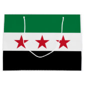 Syrische Flagge Große Geschenktüte (Vorderseite)