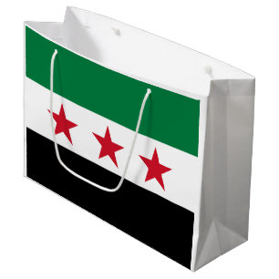 Syrische Flagge Große Geschenktüte