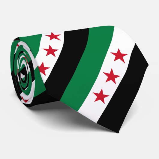 Syrische Flagge Krawatte (Gerollt)