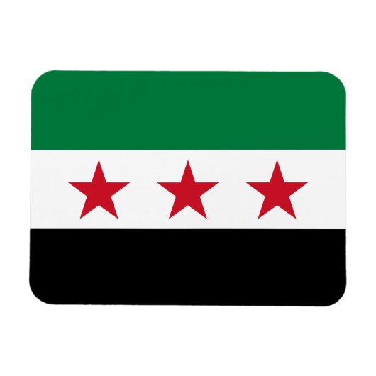 Syrische Flagge Magnet (Horizontal)