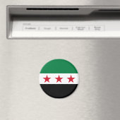 Syrische Flagge Magnet (In Situ (Geschirrspüler))