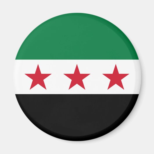 Syrische Flagge Magnet (Vorne)