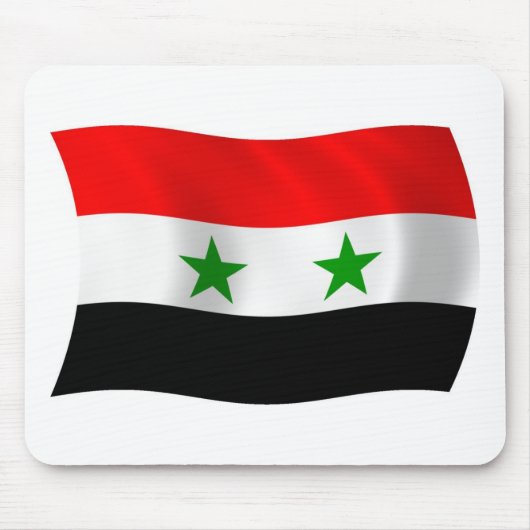 Syrische Flagge Mauspad (Vorne)