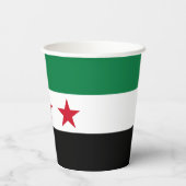 Syrische Flagge Pappbecher (Rückseite)