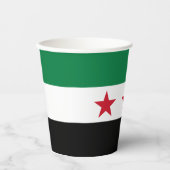 Syrische Flagge Pappbecher (Vorderseite)