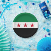 Syrische Flagge Pappteller (Party)
