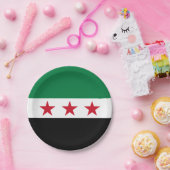 Syrische Flagge Pappteller (Party)
