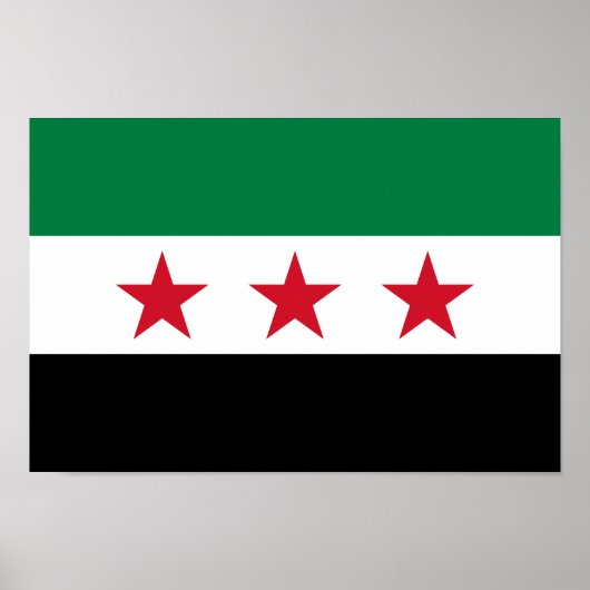 Syrische Flagge Poster (Vorne)