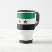Syrische Flagge Reisebecher (VorderseiteRechts)
