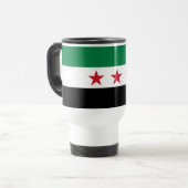 Syrische Flagge Reisebecher (Vorderseite Links)