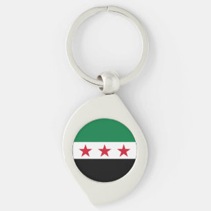 Syrische Flagge Schlüsselanhänger
