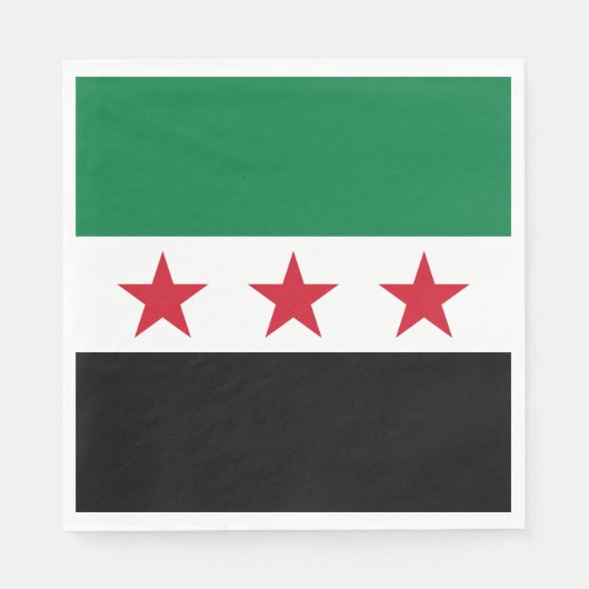 Syrische Flagge Serviette (Vorderseite)