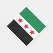 Syrische Flagge Serviette (Ecke)