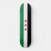 Syrische Flagge Skateboard (Vorderseite)