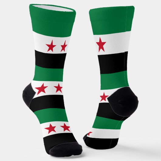Syrische Flagge Socken (Gewinkelt)