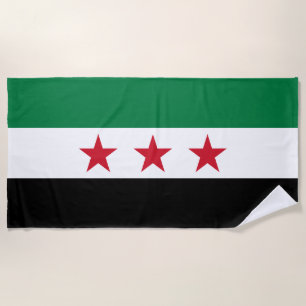 Syrische Flagge Strandtuch