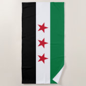 Syrische Flagge Strandtuch (Vorderseite)