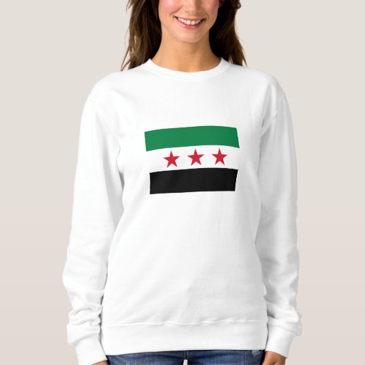 Syrische Flagge Sweatshirt (Vorderseite)