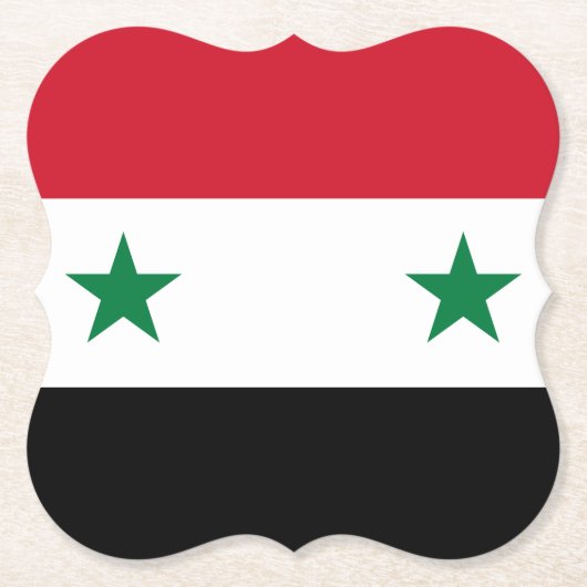 syrische Flagge Untersetzer (Vorderseite)