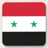 Syrische Flagge Untersetzer (Vorderseite)