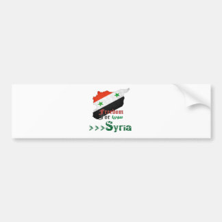 Syrische Freiheit Autoaufkleber