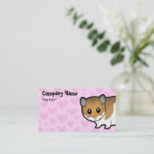 Syrische Hamster-Liebe Visitenkarte (Stehend Vorderseite)