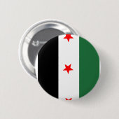 Syrische revolutionäre Flagge Button (Vorne & Hinten)
