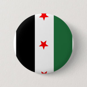 Syrische revolutionäre Flagge Button