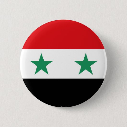 Syrischer Flaggenknopf Button (Vorderseite)