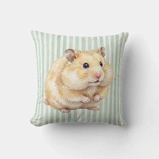 Syrischer Hamster-Wasserfarben-Kissenbezug Kissen