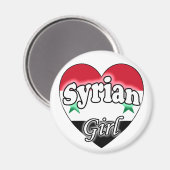 Syrisches Mädchen Magnet (Vorderseite/Rückseite)