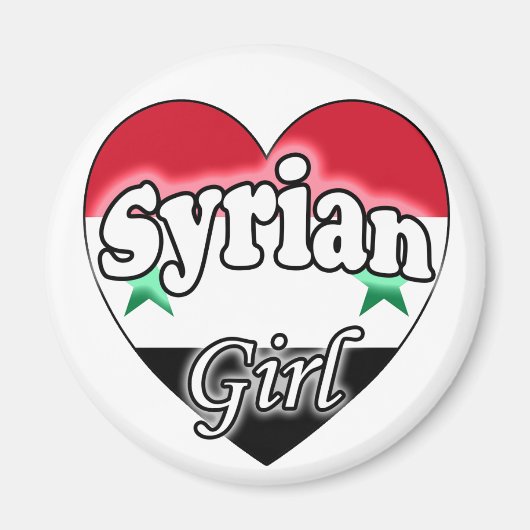 Syrisches Mädchen Magnet (Vorne)