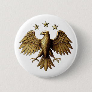 Syrisches modernes Identitäts-Adler-Emblem T-Shirt Button