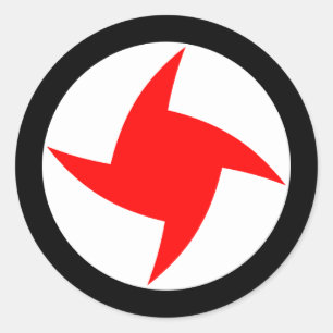 Syrisches sozialnationalistisches Party, Flagge Sy Runder Aufkleber