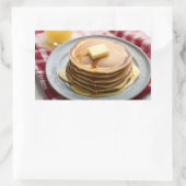 Syrup gedeckte Pfannkuchen Rechteckiger Aufkleber (Tasche)