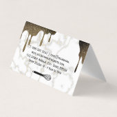 Syrup Glitzer Tropfen | Marmor | Whisky-Tool Visitenkarten (Rückseite)