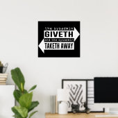 Sysadmin Giveth und Taketh Away Poster (Heimbüro)