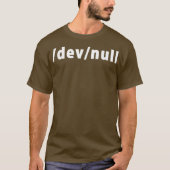 Sysadmin Linu devnull DevOps-Programmierer T-Shirt (Vorderseite)