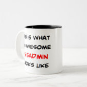 Sysadmin, phantastisch zweifarbige tasse (Vorderseite Links)