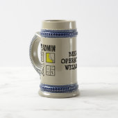 Sysadmin - Systemadministrator Bierglas (Vorderseite Links)