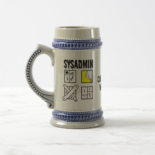 Sysadmin - Systemadministrator Bierglas (Links)